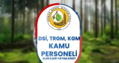 OGM Projesi Çerçevesinde TRGM, DSİ ve KGM’ye Kamu Personeli Alım İlanı!